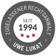 Zugelassener Rechtsanwalt seit 1994 - Uwe Lukat